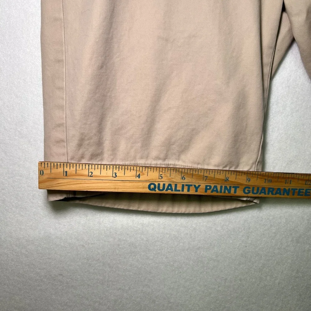 Brooks Brothers Men's Khaki Tan Chino Classic Preppy Old Money Shorts Size 33